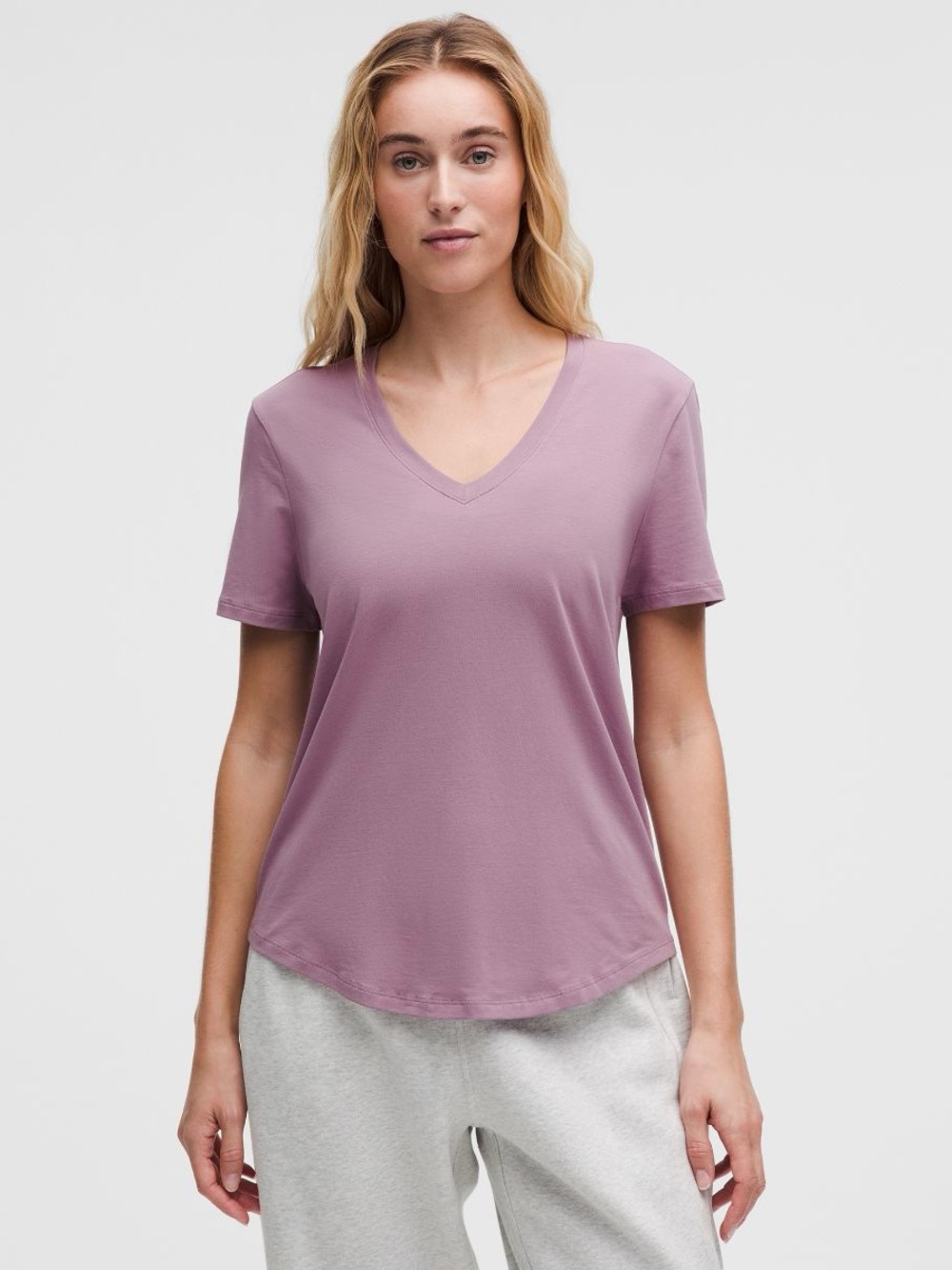 Lululemon Purple Love V-Neck T-Shirt
